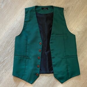 Green Button-Up Vest